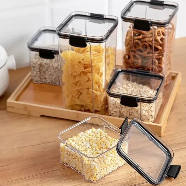 Taper Contenedor Hermético Organizador Alacena Freezer 700ml Transparente