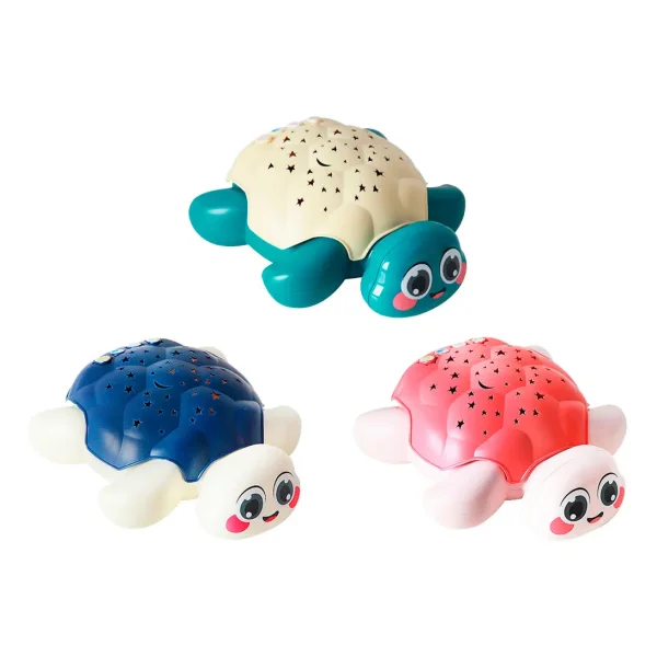 Proyector Tortuga Infantil Musical Luz Sonido Juguete