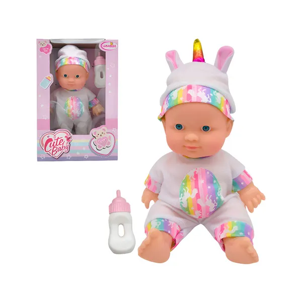 Muñeco Bebe Bebote Luna Infantil 22cm Con Pijamas Cute Baby