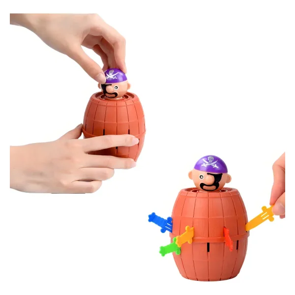 Juego De Mesa Barril Pirata Saltarin Plastico