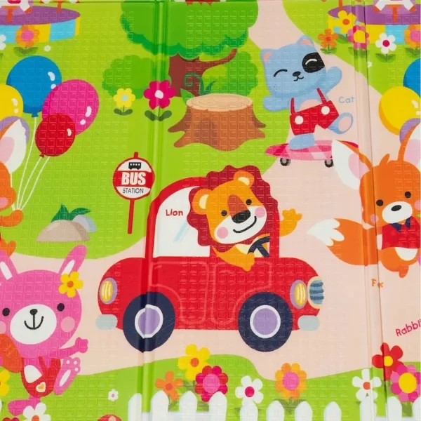 Alfombra Antigolpes Reversible Bebe Plegable 120x180cm