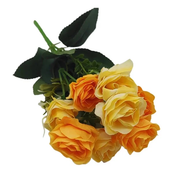 Ramo De Rosas Flores Artificiales Decoracion Pack X10