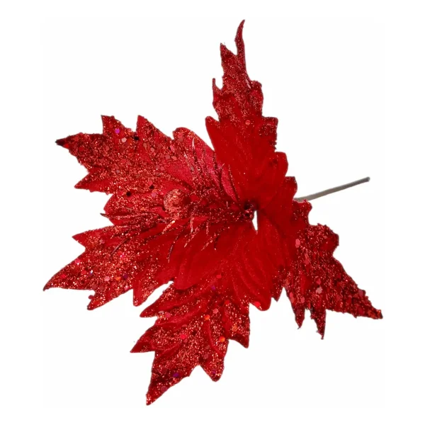 Flor 25cm Para Arbol De Navidad Adornos Decoracion