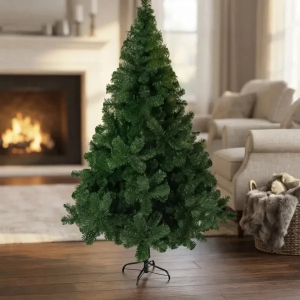 Arbol De Navidad Tronador De Lujo 2.10mts Base Metalica Verde