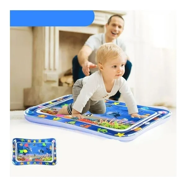 Alfombra Antigolpes Inflable Agua Y Aire Gimnasio Sensorial Azul 21.2 X 17.2 X 2.2 Cm