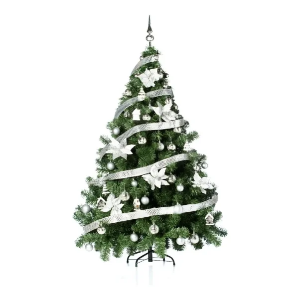 Arbol de Navidad Montañes Deluxe 1.80mts Con Adornos Kit X60