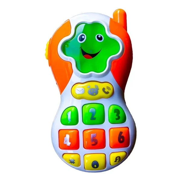 Telefono Juguete Celular Sonidos Luces Y Melodias Para Bebe Color Blanco