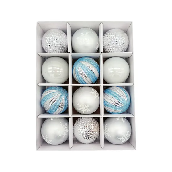 Navidad Adornos Bolas Navideñas Decoradas 6cm X48 Decoración