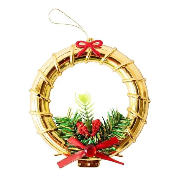Adorno Corona Navideña Decoracion Arbolito De Navidad Corona