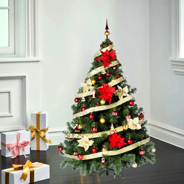 Arbol de Navidad Montañes Deluxe 1.80mts Con Adornos Kit X60
