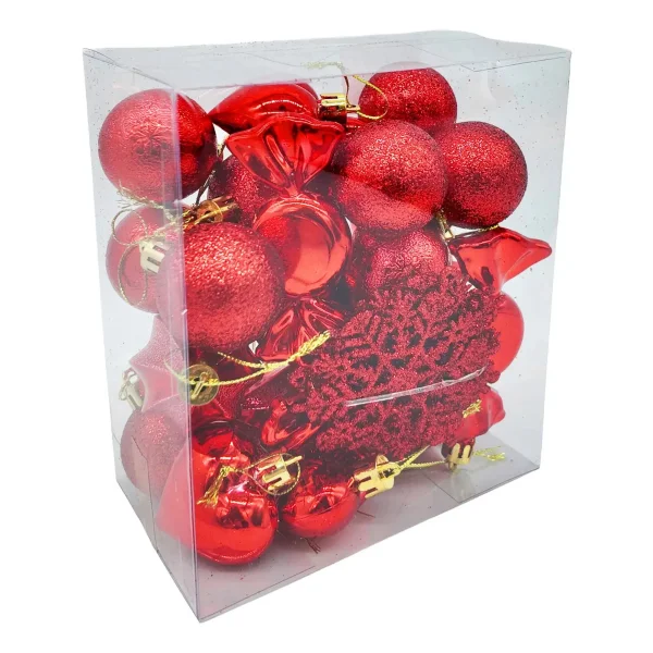 Adornos Navideños Set Decoracion 26u Surtido Navidad Bolas