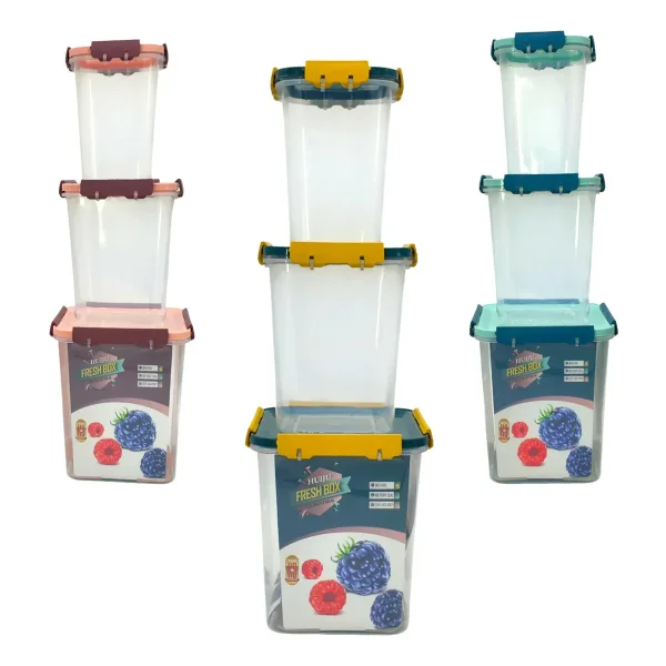 Set X3 Tupper Hermetico Organizador Plastico Frio/caliente