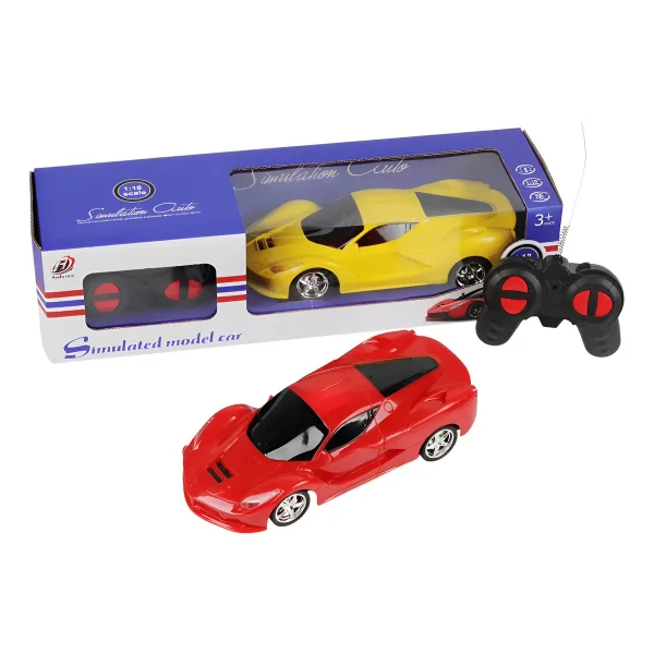 Auto Deportivo A Radio Control Remoto Ferrari Escala 1:18 Rojo