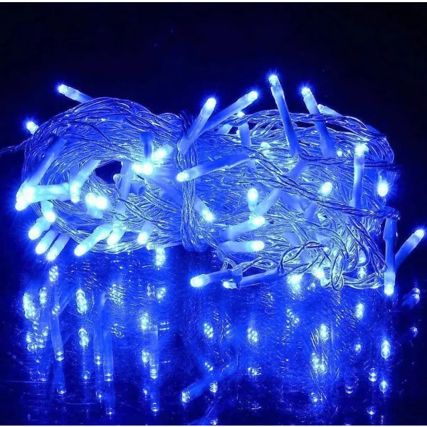 Tira De Luces De Navidad Led X100 220v 9mts Luz Arroz