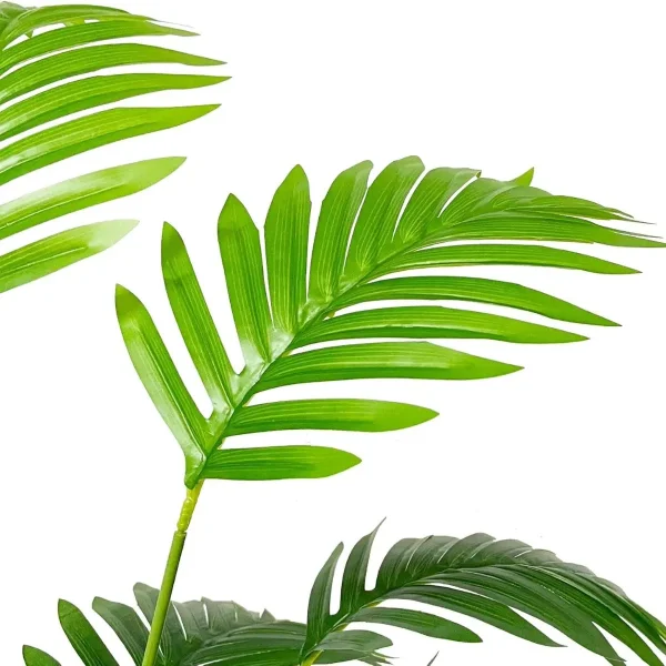 Palmera Areca Artificial 80cm En Maceta Verde Con Hojas Realistas