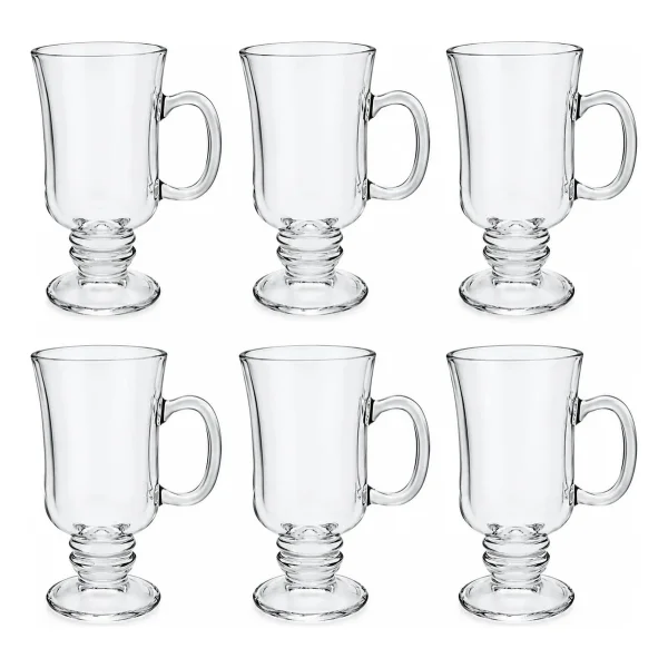 Set X6 Unidades Jarros Submarino Cafe Vaso Vidrio 227ml Transparente Submarino
