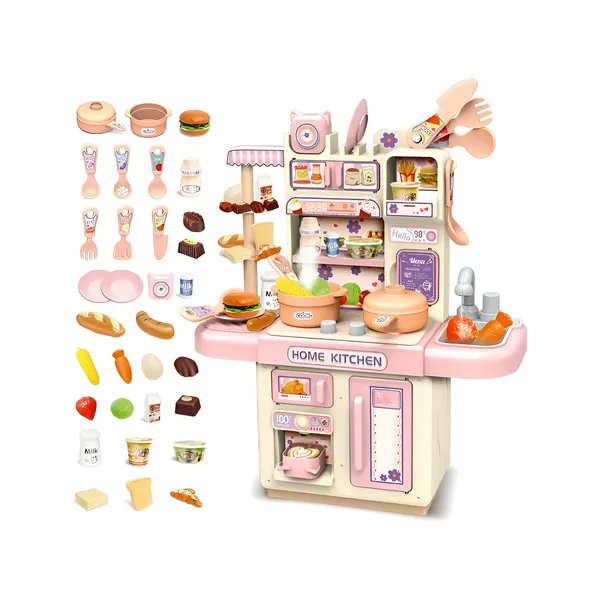 Cocina De Juguete Cocinita Canilla Agua Iluminacion Y Vapor