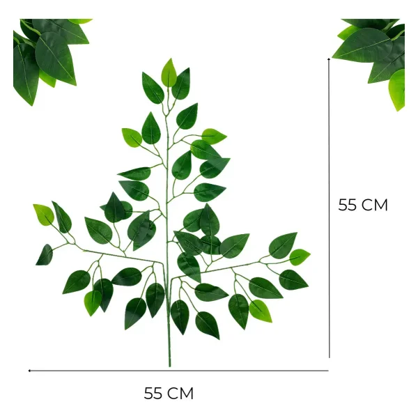 Ramo Artificial Planta Decorativa 55 Cm