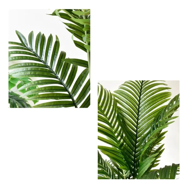 Planta Artificial Grande Palmera Areca 125cm Decorativa Verde