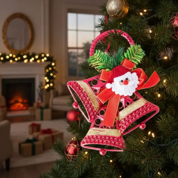 Campanas Navidad 24cm Decoracion Navideña Adornos Para Arbol