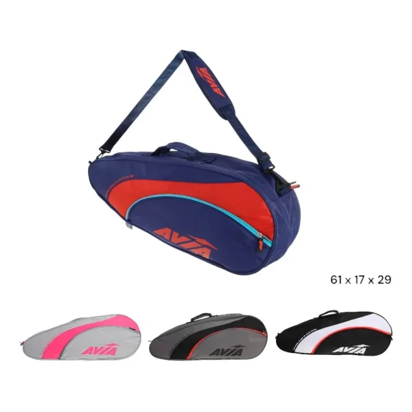 Bolso Deportivo Padel Raquetero Paletero Paletas Grande Gris Claro
