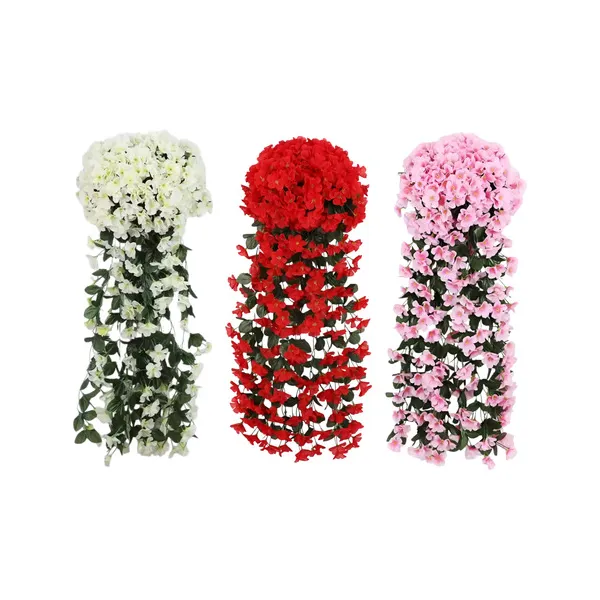 Ramo Flor Planta Colgante Jardin Artificial Interior 80cm
