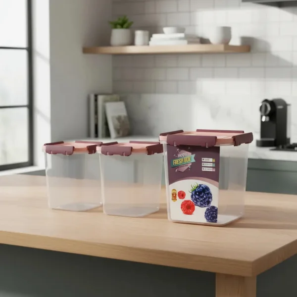 Set X3 Tupper Hermetico Organizador Plastico Frio/caliente