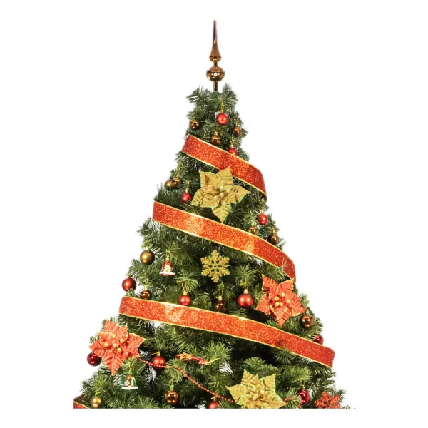 Arbol De Navidad Tronador Lujo 2,10mts Con Adornos Kit X60