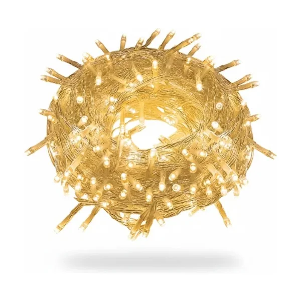 Tira De Luces De Navidad Led X100 220v 9mts Luz Arroz