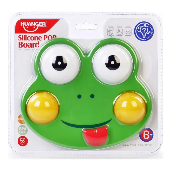 Pop It Rana Juguete Sensorial Silicona Antiestrés Bebe Verde