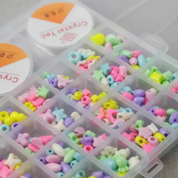 Kit Armado De Pulseras Bijouterie Con Tanzas Niñas Pastel