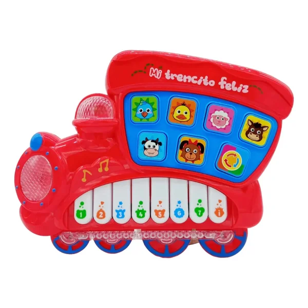 Locomotora Musical Piano Con Sonidos Animales Juguete
