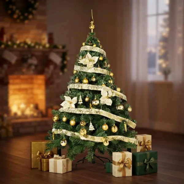 Arbol de Navidad Montañes Deluxe 1.80mts Con Adornos Kit X60