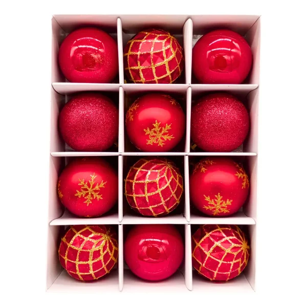 Navidad Adornos Bolas Navideñas Decoradas 6cm X48 Decoración