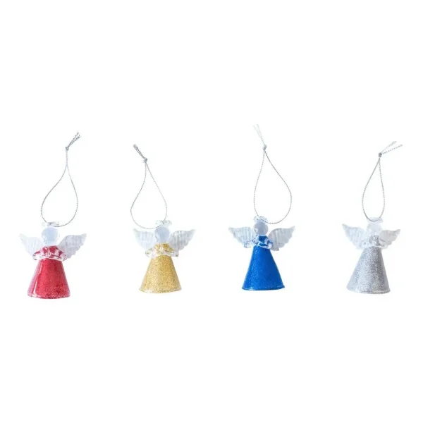 Adornos Navideños De Cristal Angeles 6cm Decoracion Navidad