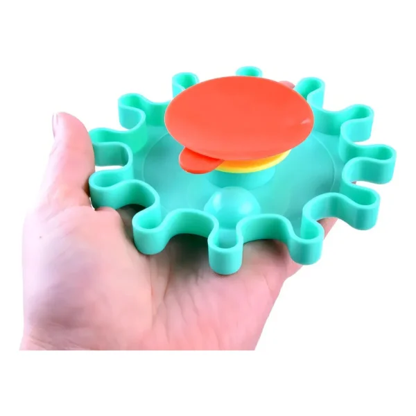 Juego Engranajes Giratorios De Baño Ducha Con Ventosa Bebe Multicolor