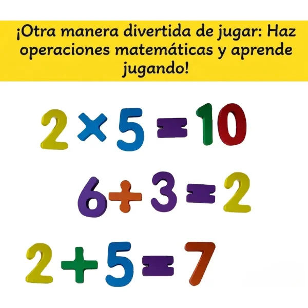 Juego Encastre Madera Números 1 Al 20 Juguete Didáctico Multicolor