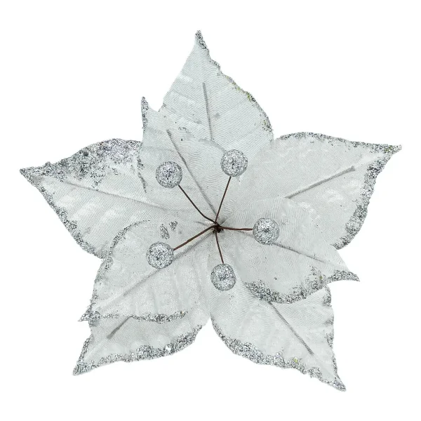Flor 20cm Para Arbol De Navidad Adornos Decoracion