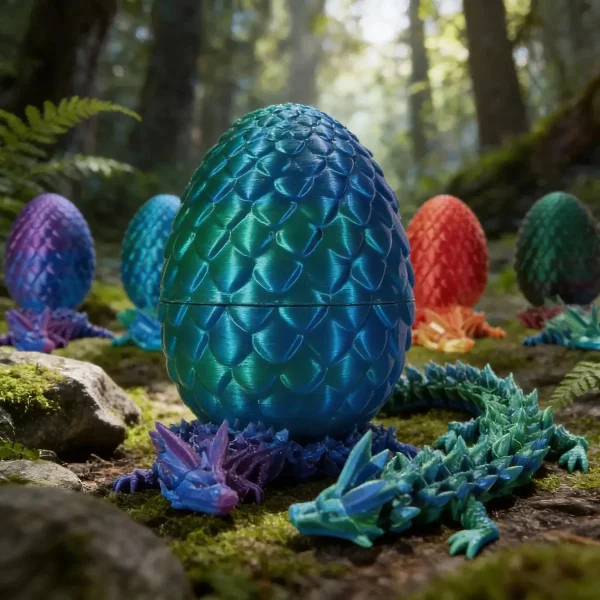 Dragón Articulado 3d Huevo Sorpresa Figura Coleccionable