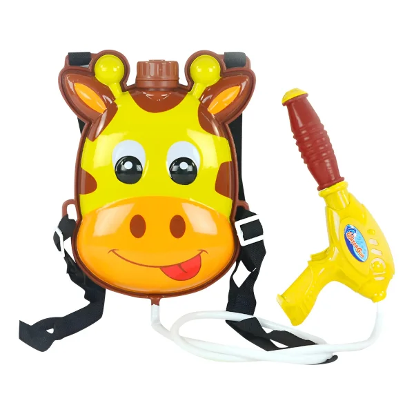 Pistola De Agua Mochila De Jirafa Lanza Agua Recargable