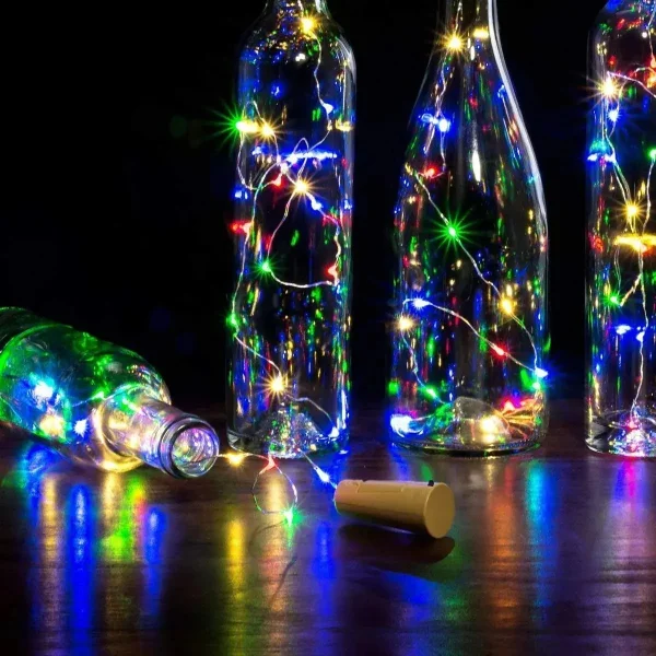 Tira De Luces Alambre Led 3 Mts Corcho Botella Decoracion