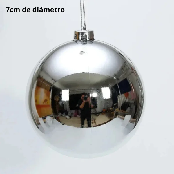 Adornos Navideños Set Bolas De Navidad 7cm X60 Unidades