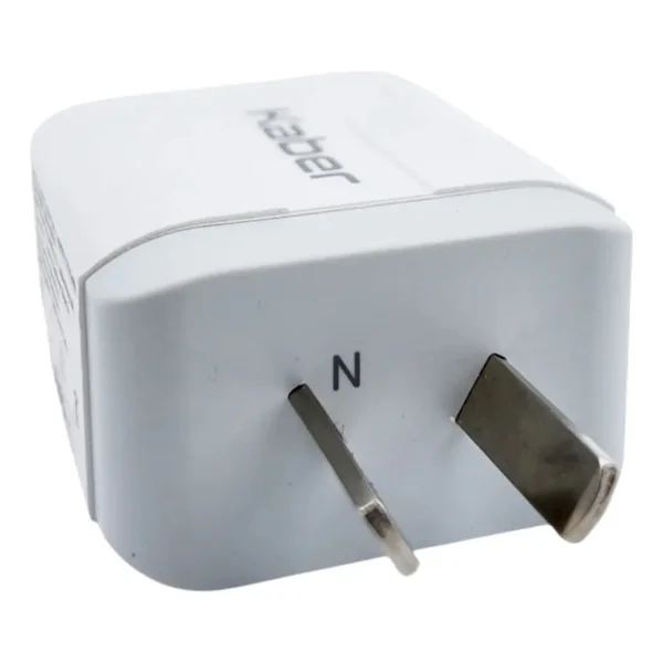 Cargador Celular Carga Rapida 30w 2 Puertos 1 Usb + 1 Usb C Blanco