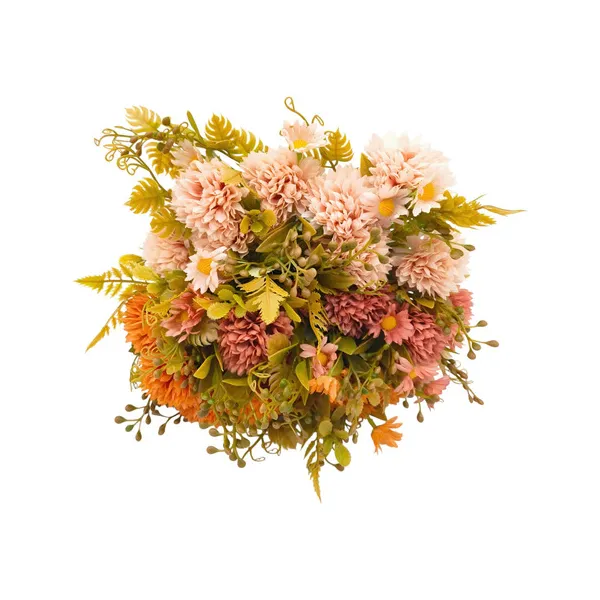Ramo Crisantemos Flores Artificiales 30cm Decoración X1