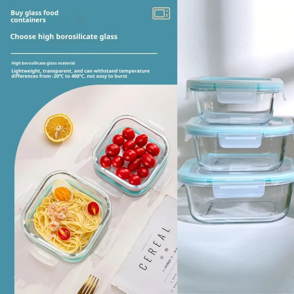 Taper De Vidrio Hermético Microondas Horno Heladera 520ml Transparente