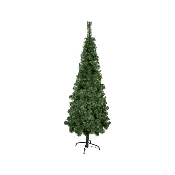 Árbol De Navidad Tronador Slim Verde 1.80mts Base Metal