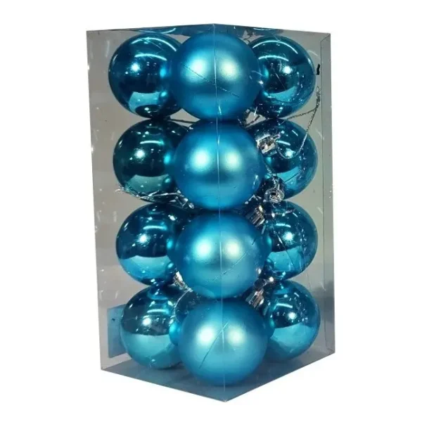 Adornos Navideños Set Bolas De Navidad 4cm X16 Unidades