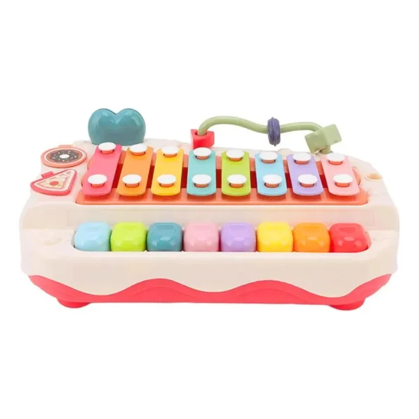 Piano Xilofono Infantil 8 Teclas Juguete Musical Plastico Blanco