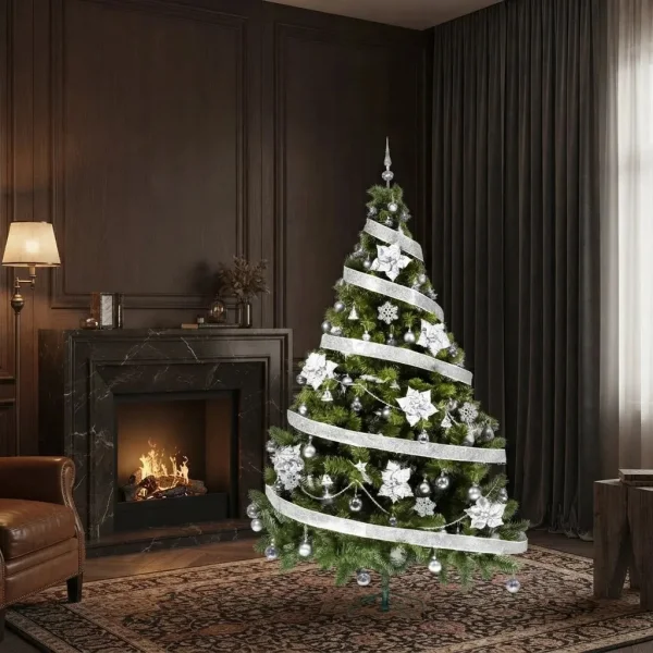 Arbol De Navidad Tronador Lujo 2,10mts Con Adornos Kit X60