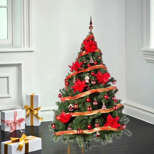 Arbol de Navidad Montañes Deluxe 1.80mts Con Adornos Kit X60
